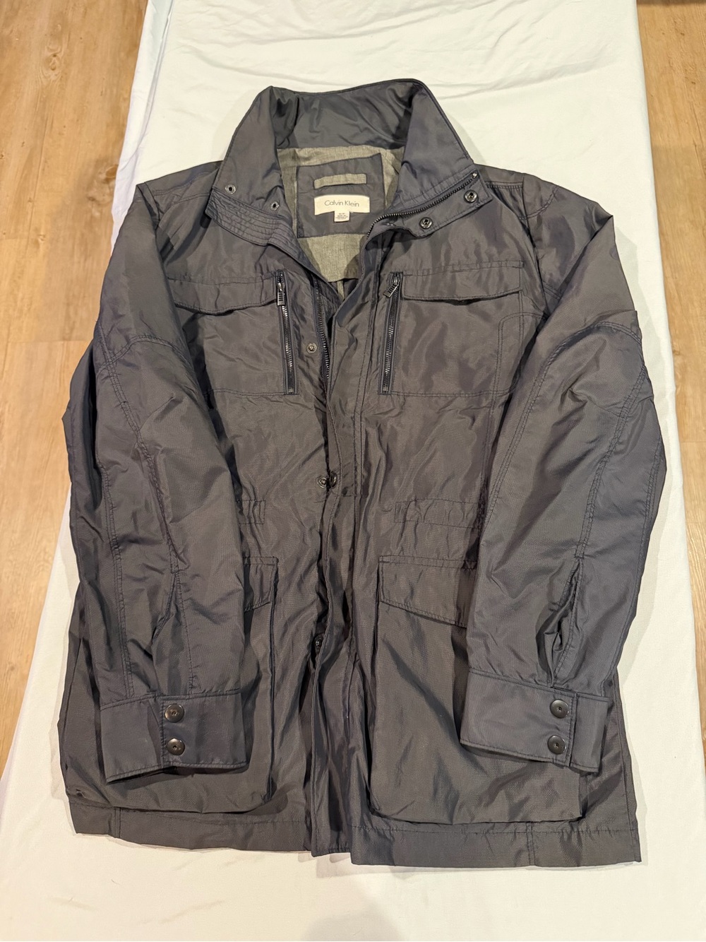 Calvin Klein Men's Charcoal Field Jacket
